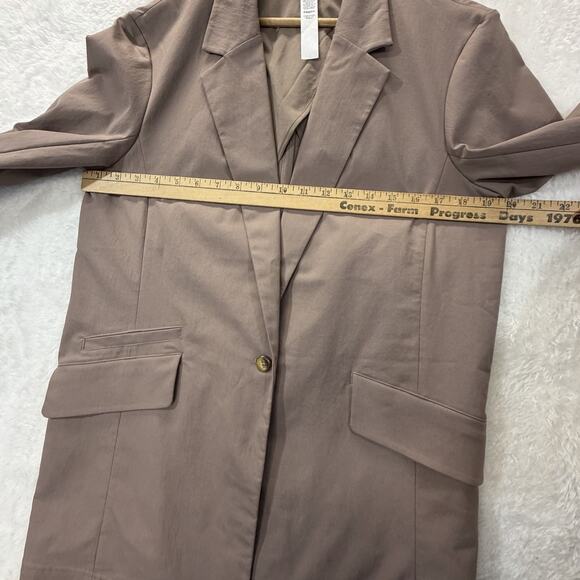 Lululemon Womens Size Large Relaxed-Fit Twill Blazer Taupetastic TPTC - Picture 7 of 11